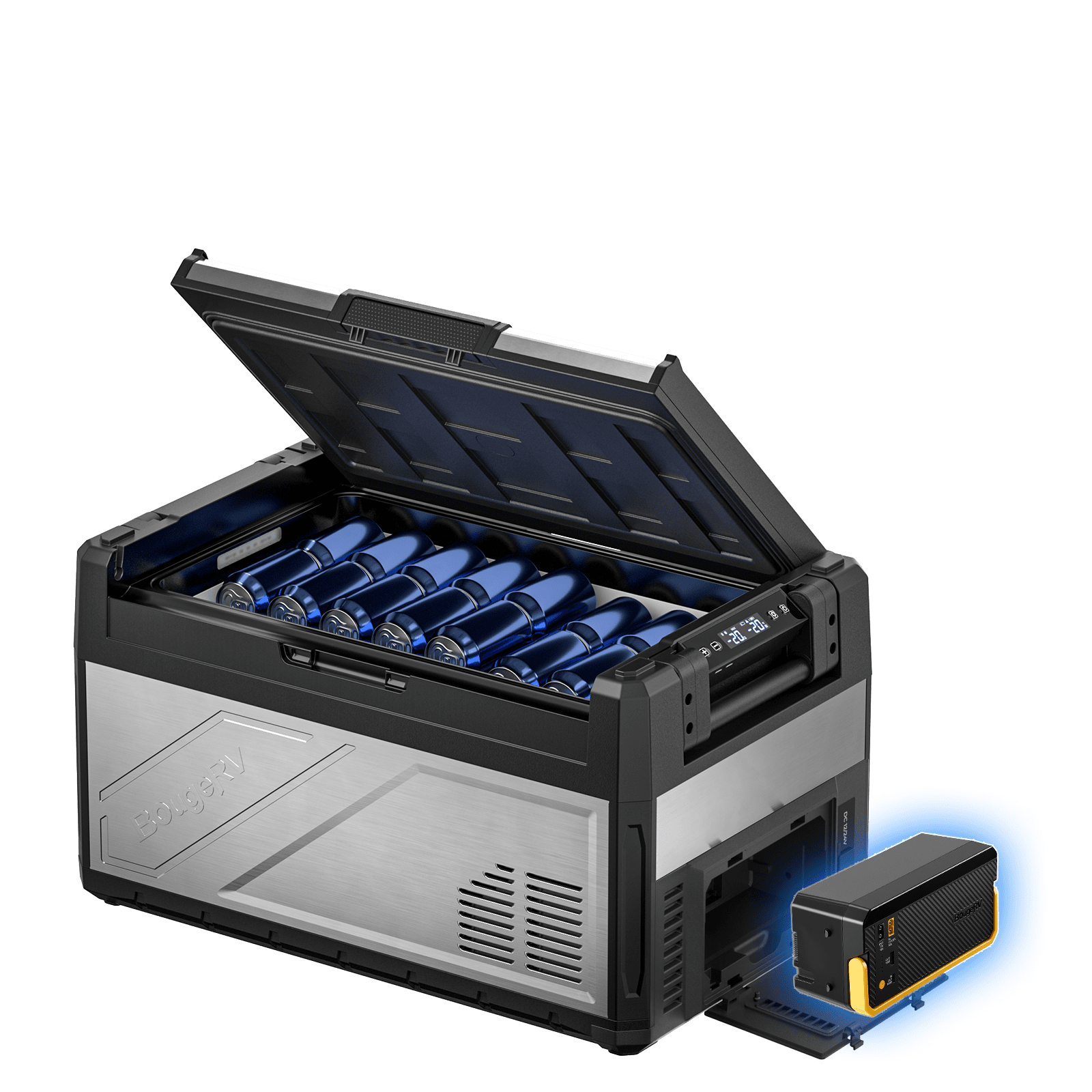 BougeRV New Rocky V3.0 41QT Dual Zone 12V Car Fridge — image 1