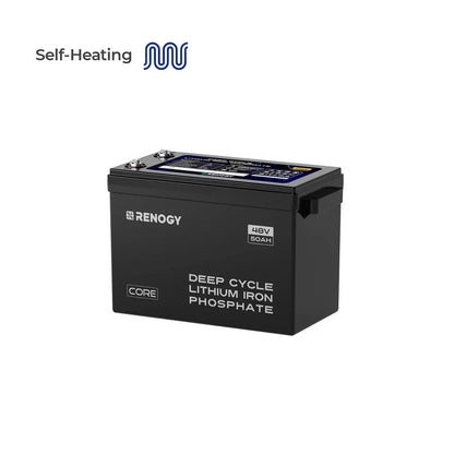 Renogy 48V 50Ah Smart LiFePO4 Battery with Self-Heating — product view