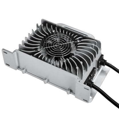 RICH SOLAR 48V (57.6V) Waterproof LiFePO4 Charger 20A / 25A, 100-240V AC, 8-in-1 Protection, Fan-Cooled product image 6