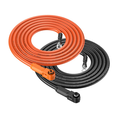 RICH SOLAR 4 Gauge (4AWG) Battery to Inverter Cable for ALPHA 5 PRO (Orange & Black) Choose Length product image 3