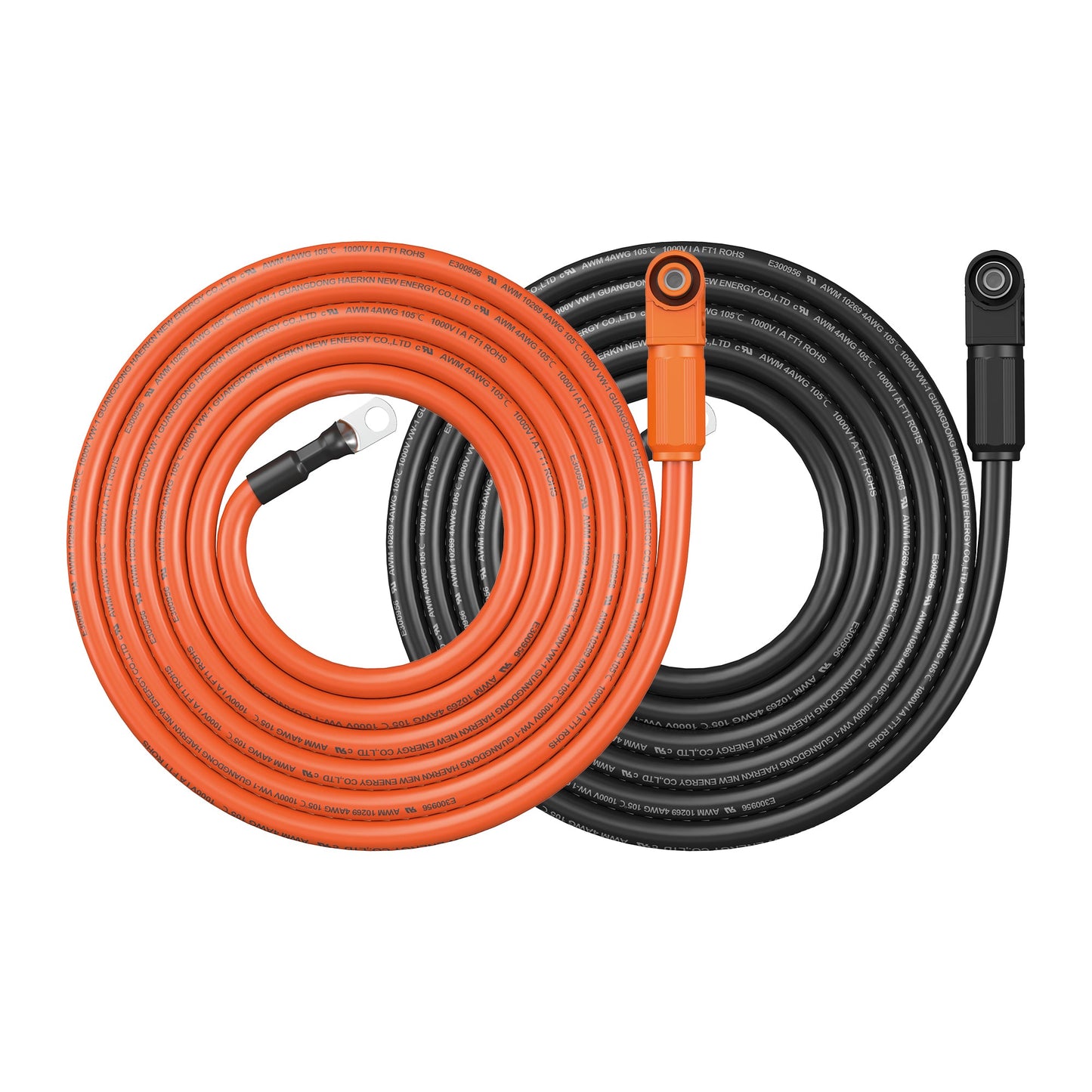 RICH SOLAR 4 Gauge (4AWG) Battery to Inverter Cable for ALPHA 5 PRO (Orange & Black) Choose Length product image 4