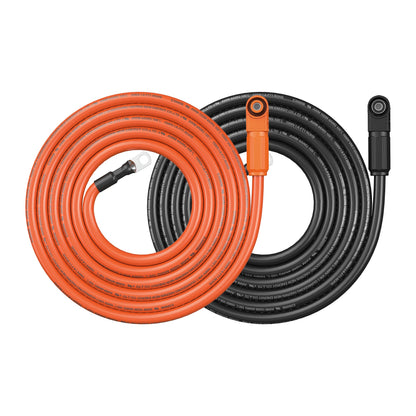 RICH SOLAR 4 Gauge (4AWG) Battery to Inverter Cable for ALPHA 5 PRO (Orange & Black) Choose Length product image 4