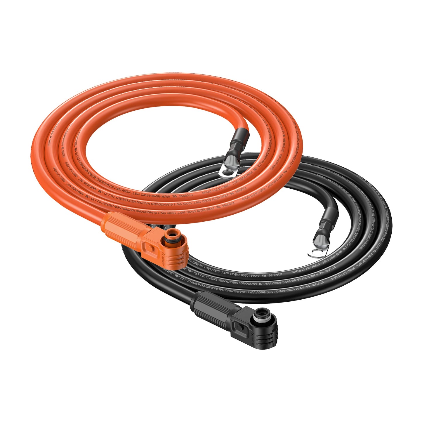 RICH SOLAR 4 Gauge (4AWG) Battery to Inverter Cable for ALPHA 5 PRO (Orange & Black) Choose Length product image 1