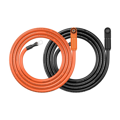 RICH SOLAR 4 Gauge (4AWG) Battery to Inverter Cable for ALPHA 5 PRO (Orange & Black) Choose Length product image 2