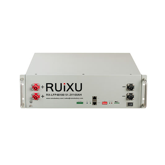 RUiXU RX-LFP48100 5.12kWh 51.2V 100Ah LiFePO4 server rack battery