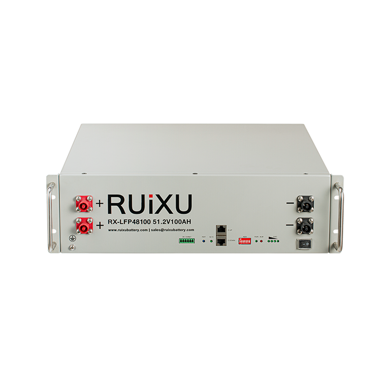 RUiXU RX-LFP48100 5.12kWh 51.2V 100Ah LiFePO4 Server Rack Battery