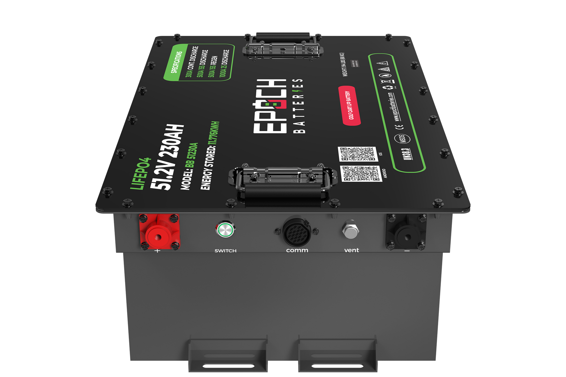 Epoch 48V 230Ah Golf Cart Battery Complete Kit - LiFePO4 - official product image 5