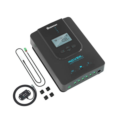 Renogy Rover 30A MPPT controller kit with BT-2 module, sensor, and terminal covers