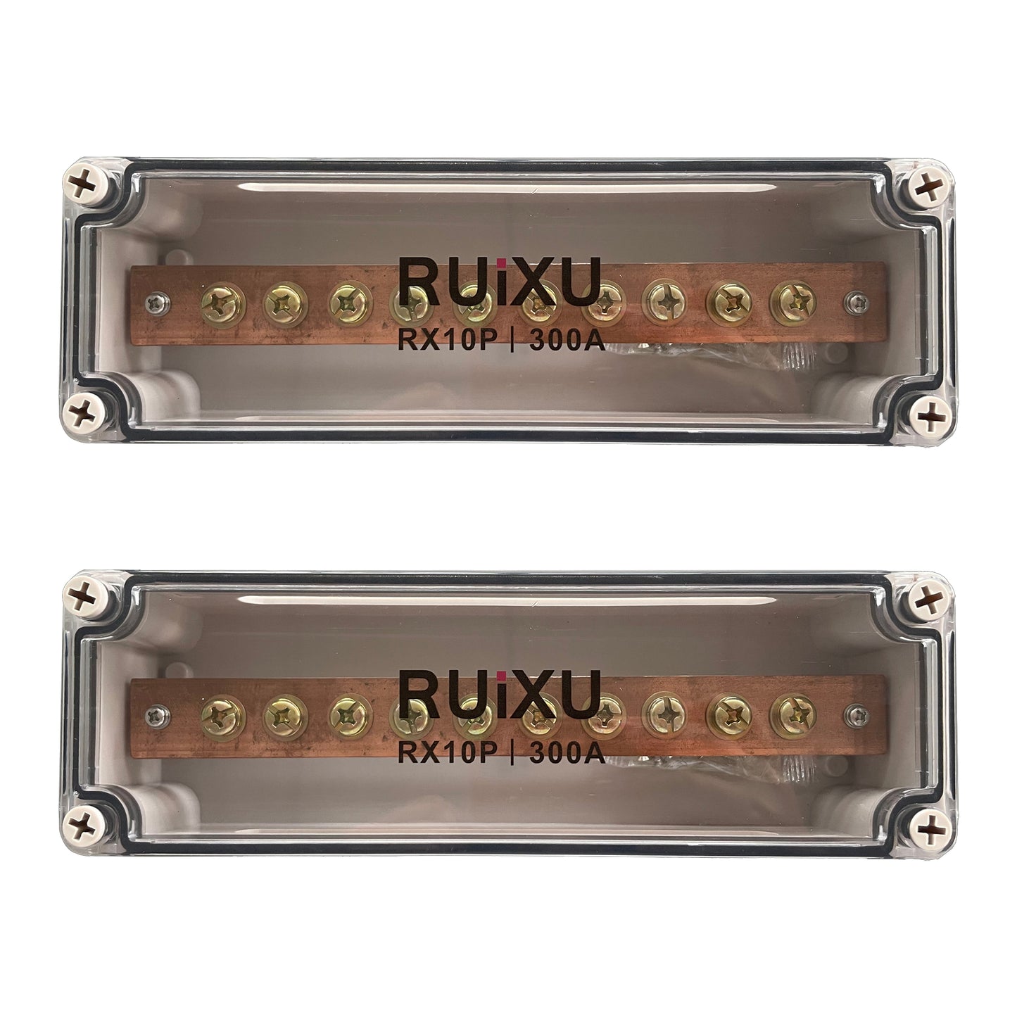 RUiXU RX10P 300A 10-stud busbar pair