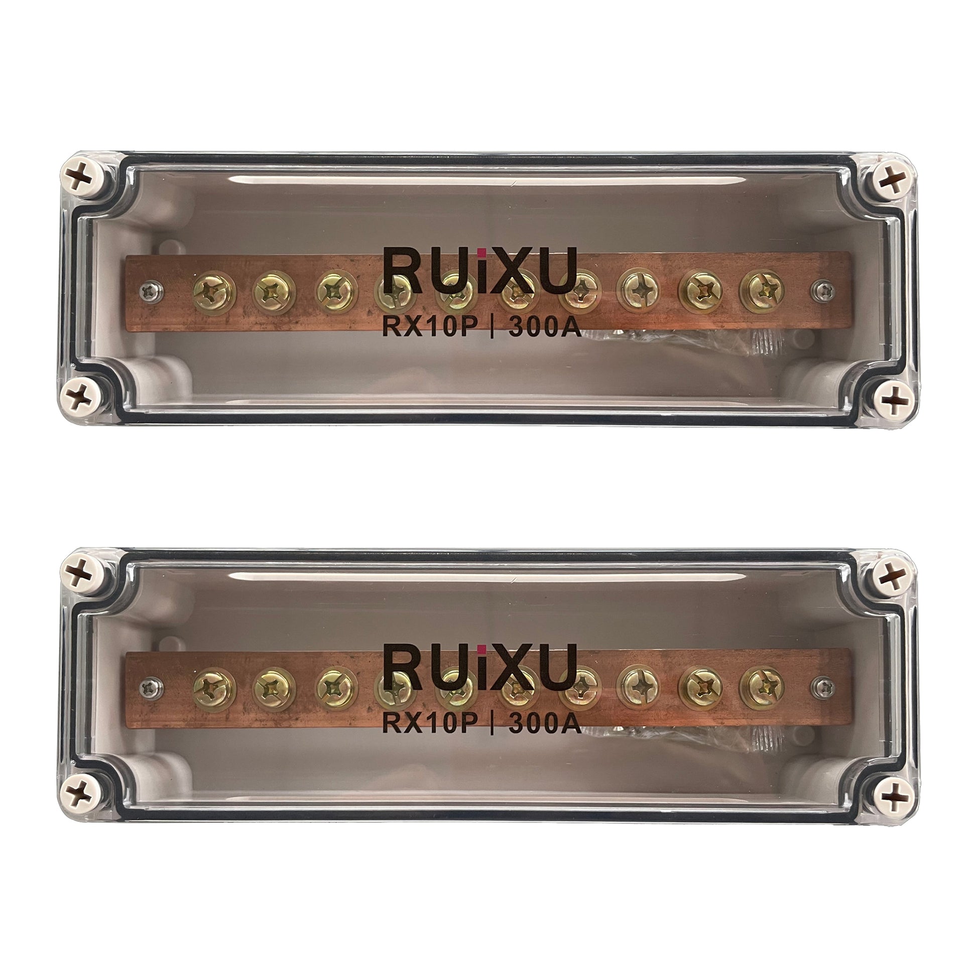 RUiXU RX10P 300A 10-stud busbar pair