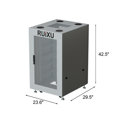 RUiXU RX6075100 pre-assembled 6-slot battery cabinet
