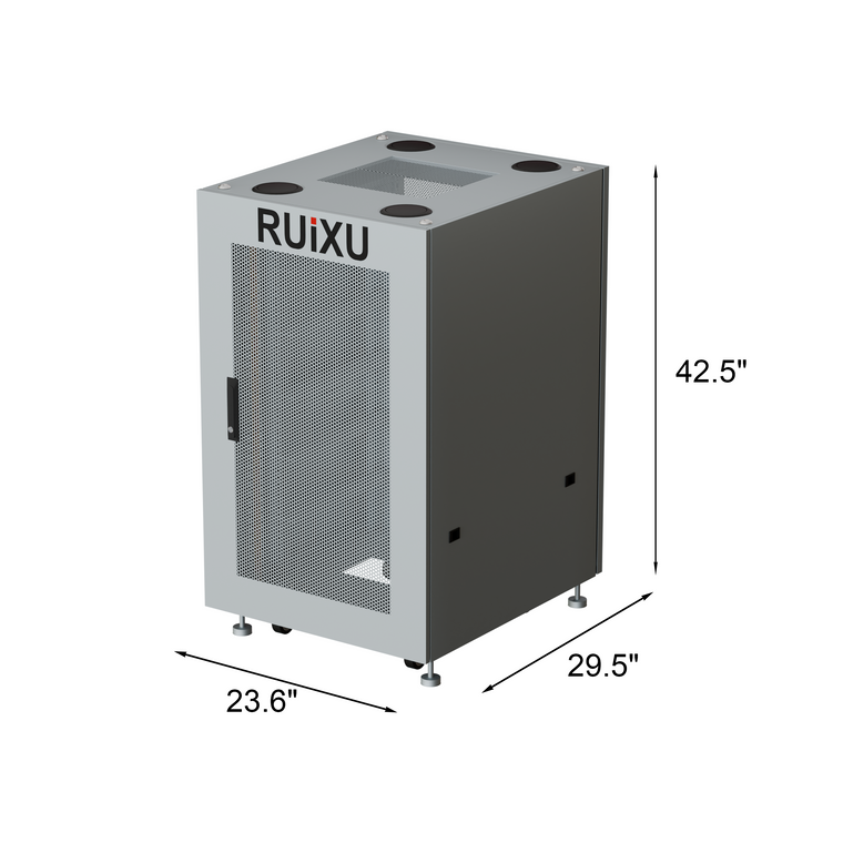 RUiXU RX6075100 Pre-Assembled 6-Slot Battery Cabinet