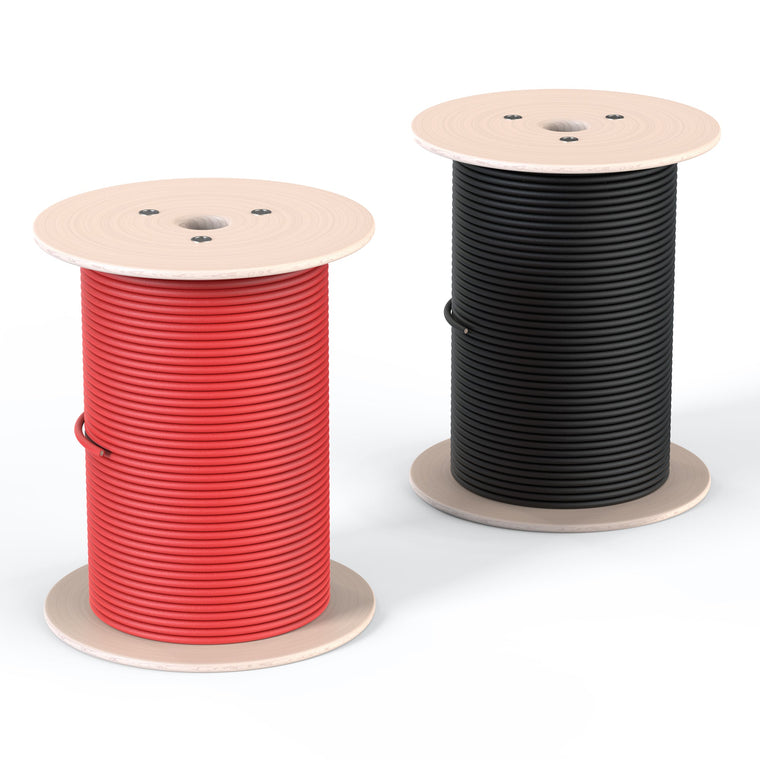 RICH SOLAR 10 Gauge 600V Solar Panel Extension Cable 10AWG 600 Volt PV Red and Black Solar Panel Extension Wire