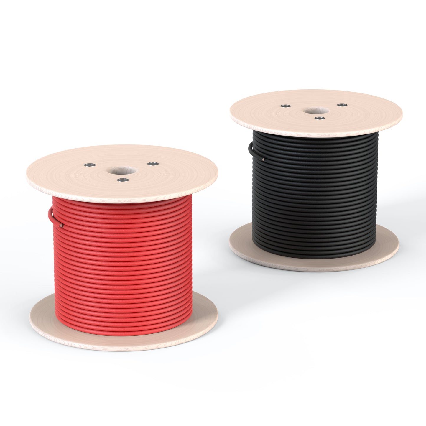 RICH SOLAR red and black 10AWG 600V solar wire on two compact bulk spools
