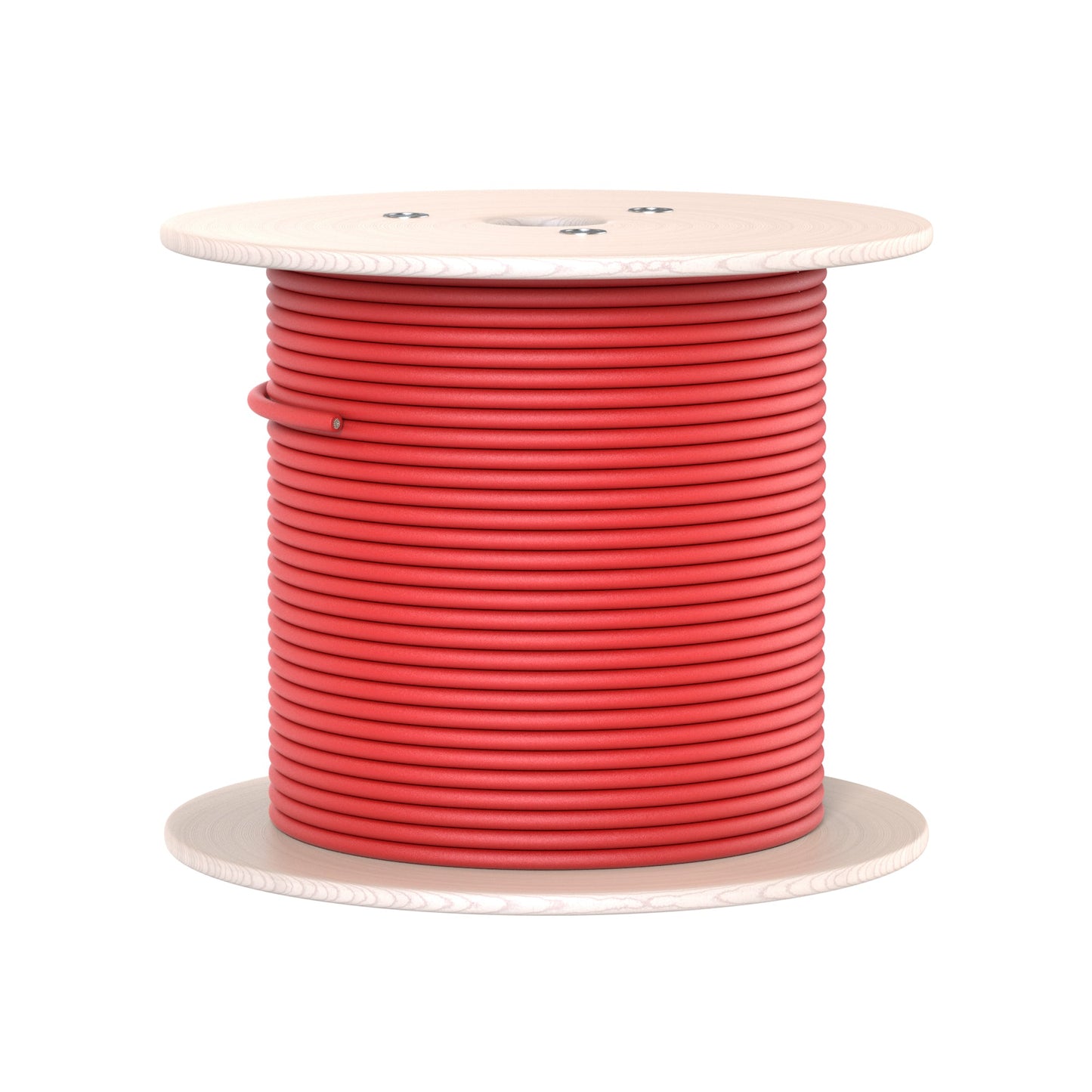 Compact spool of red RICH SOLAR 10AWG 600V solar panel extension wire