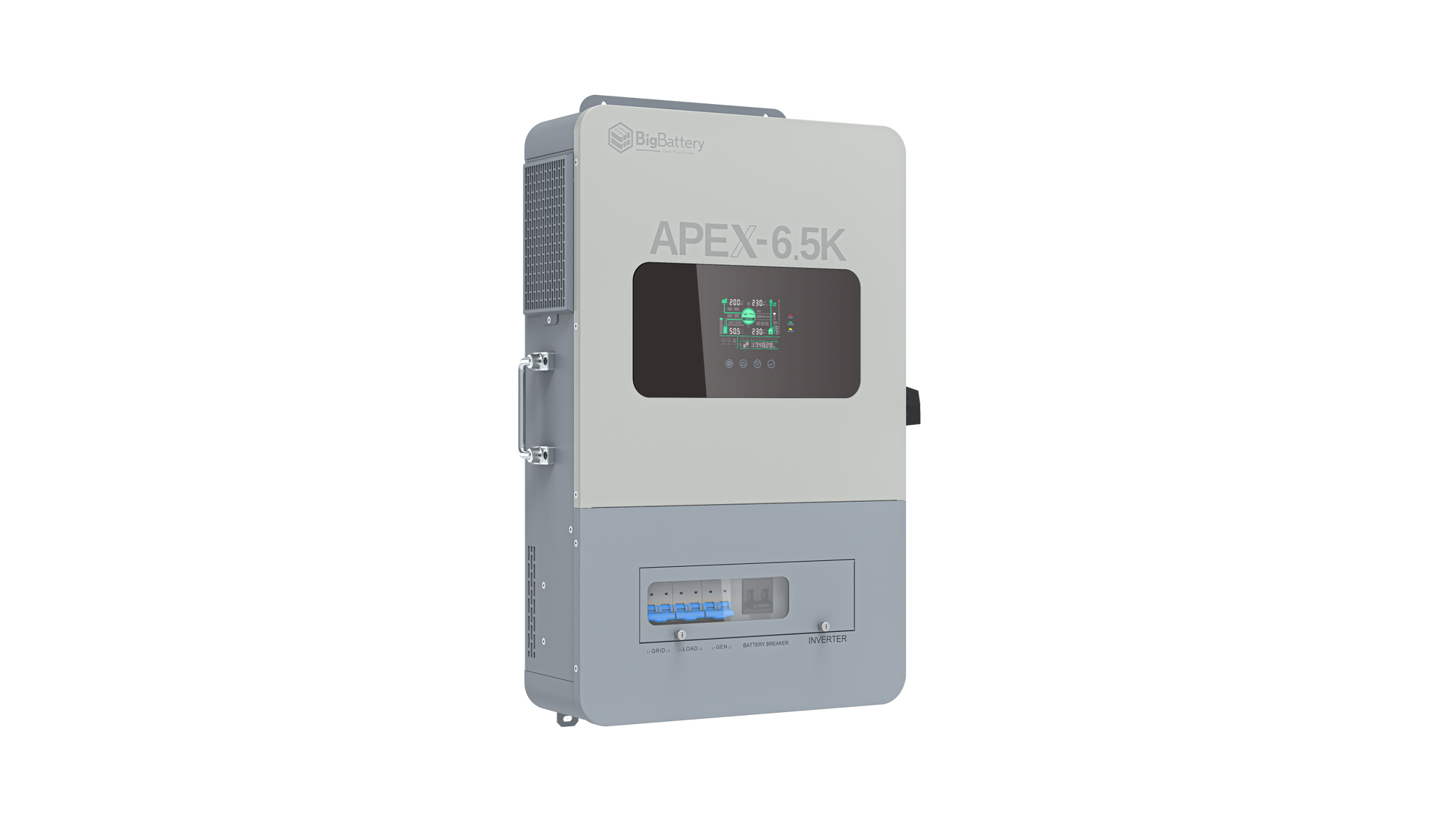 BigBattery NEXUS 14.3kWh Off-Grid Battery & Inverter Kit — 1 NEXUS Battery + 1 APEX-6.5K Split-Phase Inverter — product detail view