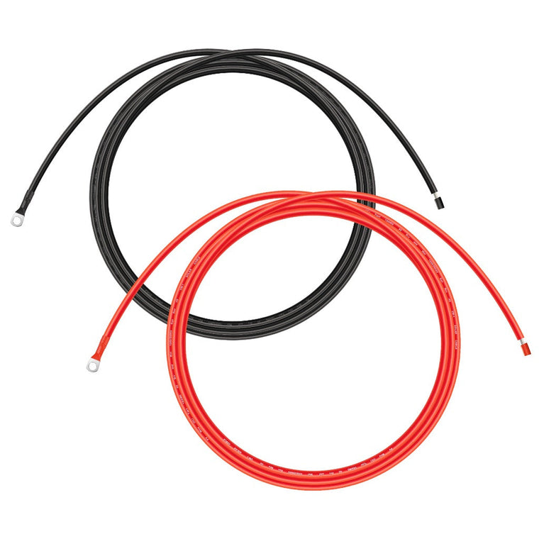 RICH SOLAR Extension Cable to Connect Charge Controller to Battery Pair of Red and Black Extension Wires to Connect Charge Controller to Battery Cable