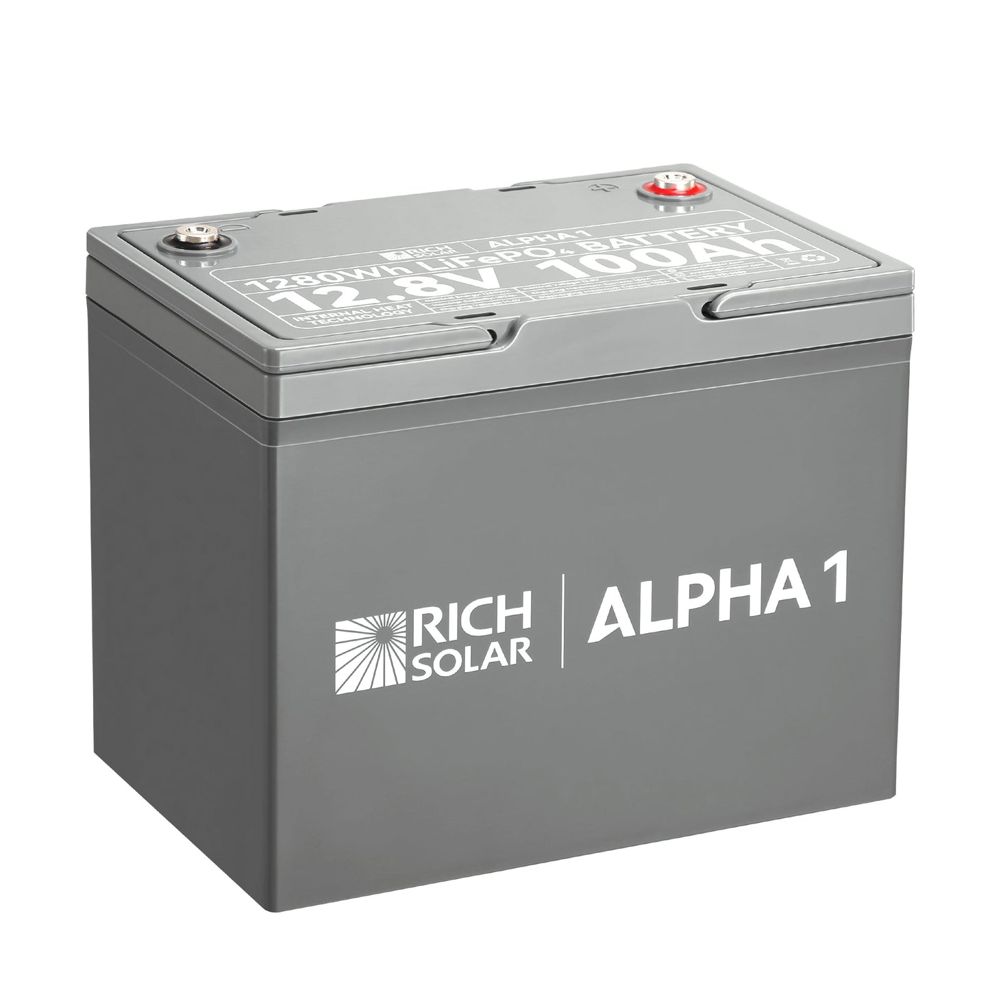 RICH SOLAR ALPHA 1 12V 100Ah LiFePO4 Battery product image 1