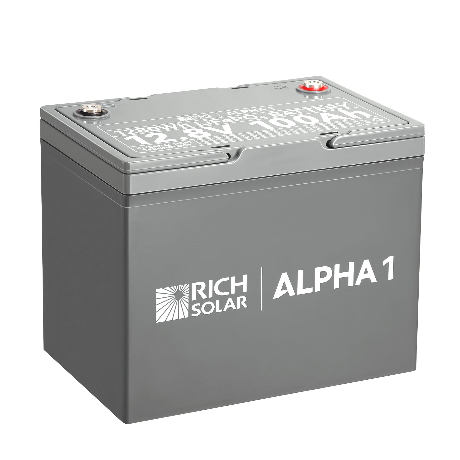 RICH SOLAR ALPHA 1 12V 100Ah LiFePO4 Battery product image 1