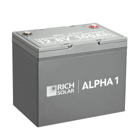 RICH SOLAR ALPHA 1 12V 100Ah LiFePO4 Battery product image 1