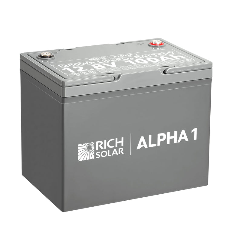 RICH SOLAR ALPHA 1 12V 100Ah LiFePO4 Battery