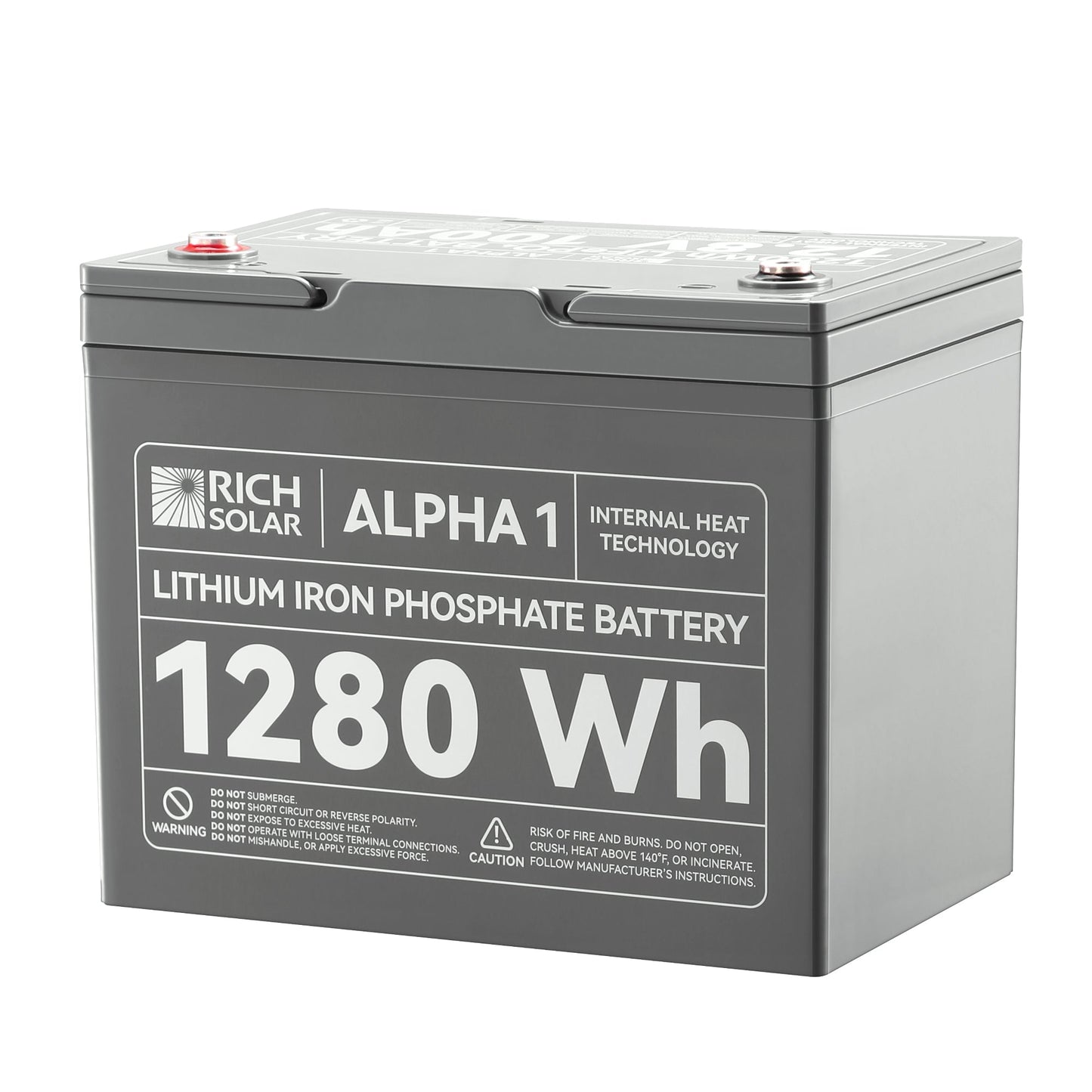 RICH SOLAR ALPHA 1 12V 100Ah LiFePO4 Battery product image 3