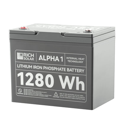 RICH SOLAR ALPHA 1 12V 100Ah LiFePO4 Battery product image 3