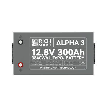 RICH SOLAR ALPHA 3 12V 300Ah LiFePO4 Battery product image 5