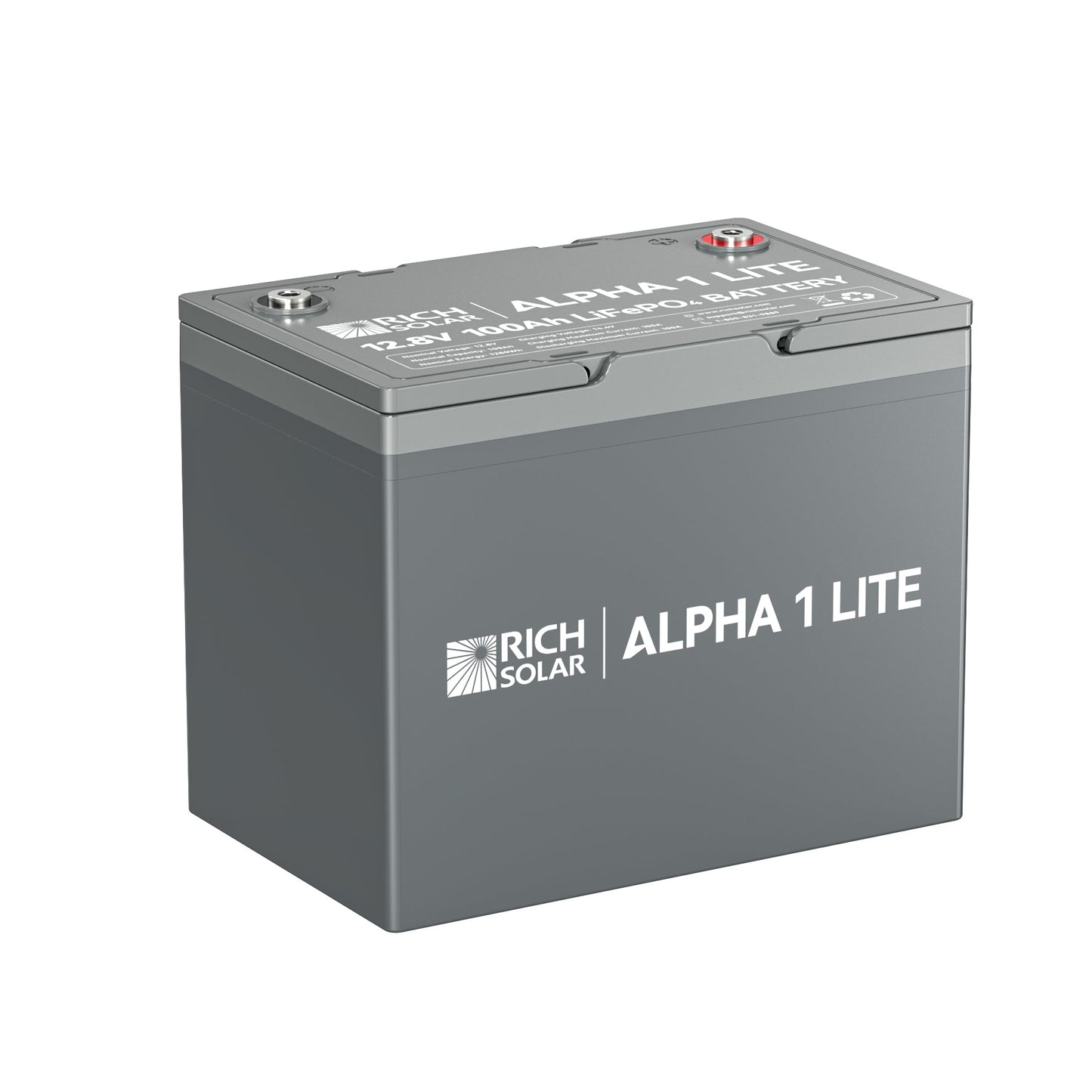RICH SOLAR ALPHA 1 LITE 12V 100Ah LiFePO4 Battery product image 1