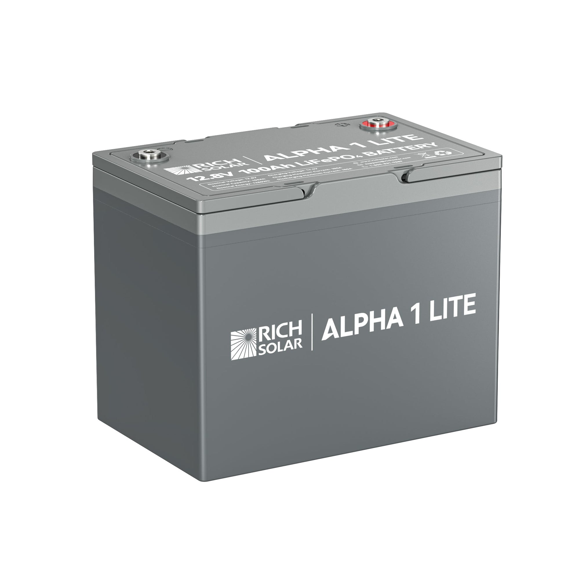 RICH SOLAR ALPHA 1 LITE 12V 100Ah LiFePO4 Battery product image 1