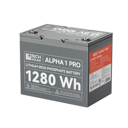 RICH SOLAR ALPHA 1 PRO 12V 100Ah LiFePO4 Battery product image 2