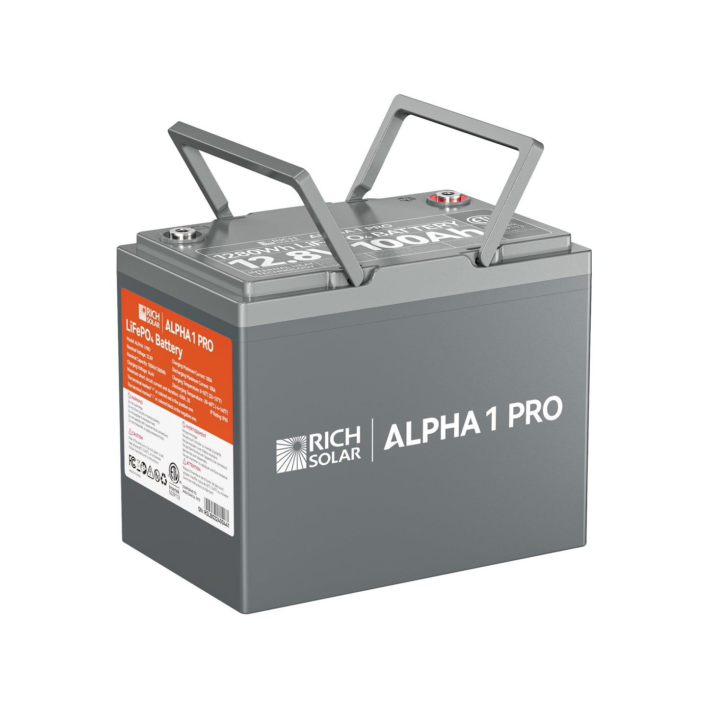 RICH SOLAR ALPHA 1 PRO 12V 100Ah LiFePO4 Battery product image 3