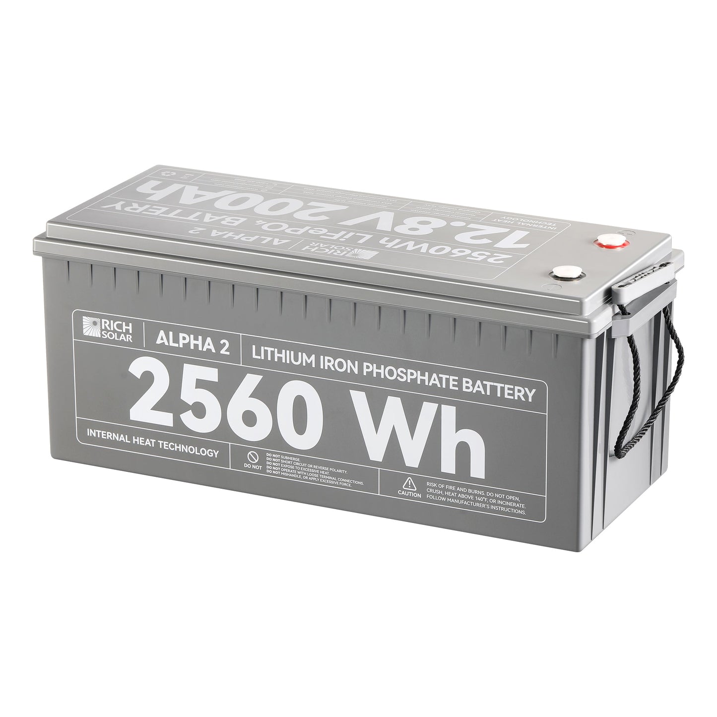 RICH SOLAR ALPHA 2 12V 200Ah LiFePO4 Battery product image 2
