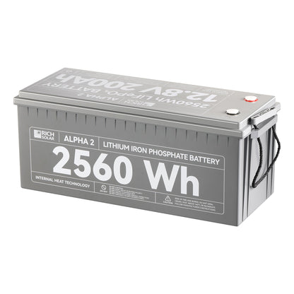 RICH SOLAR ALPHA 2 12V 200Ah LiFePO4 Battery product image 2