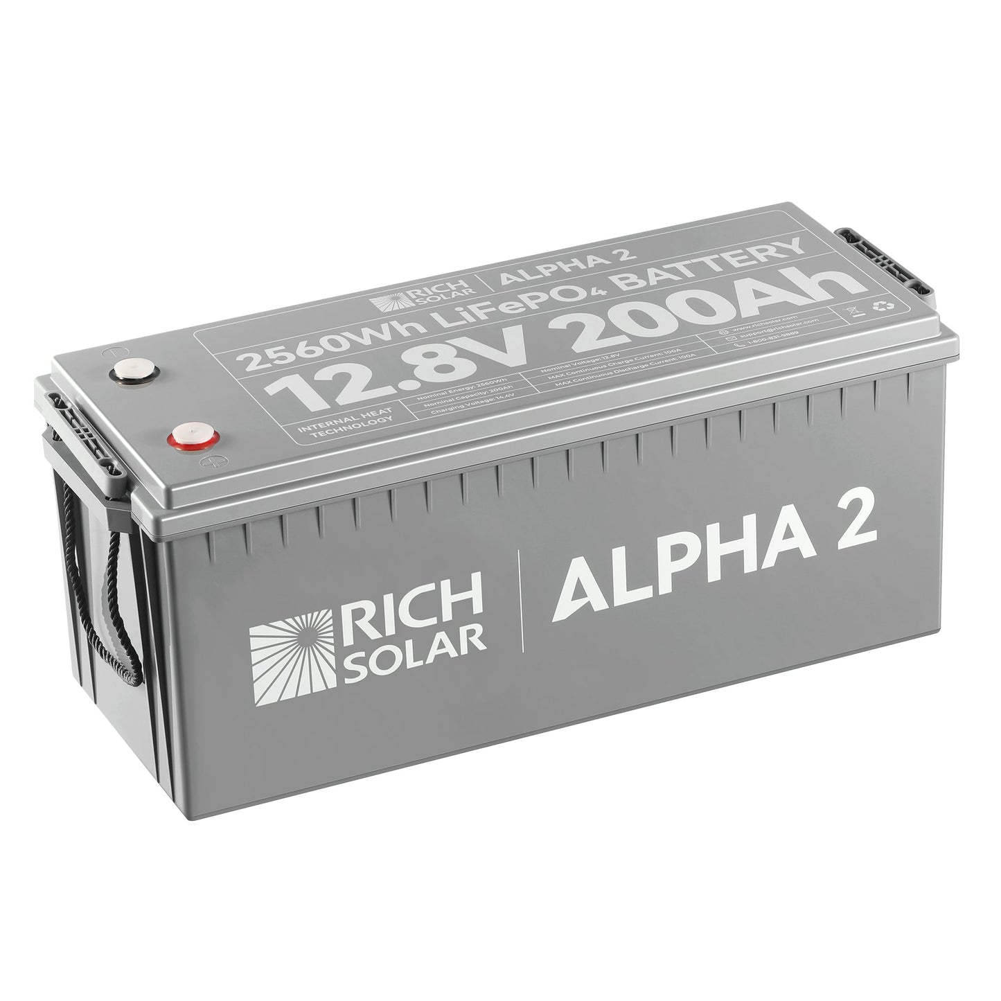 RICH SOLAR ALPHA 2 12V 200Ah LiFePO4 Battery product image 1