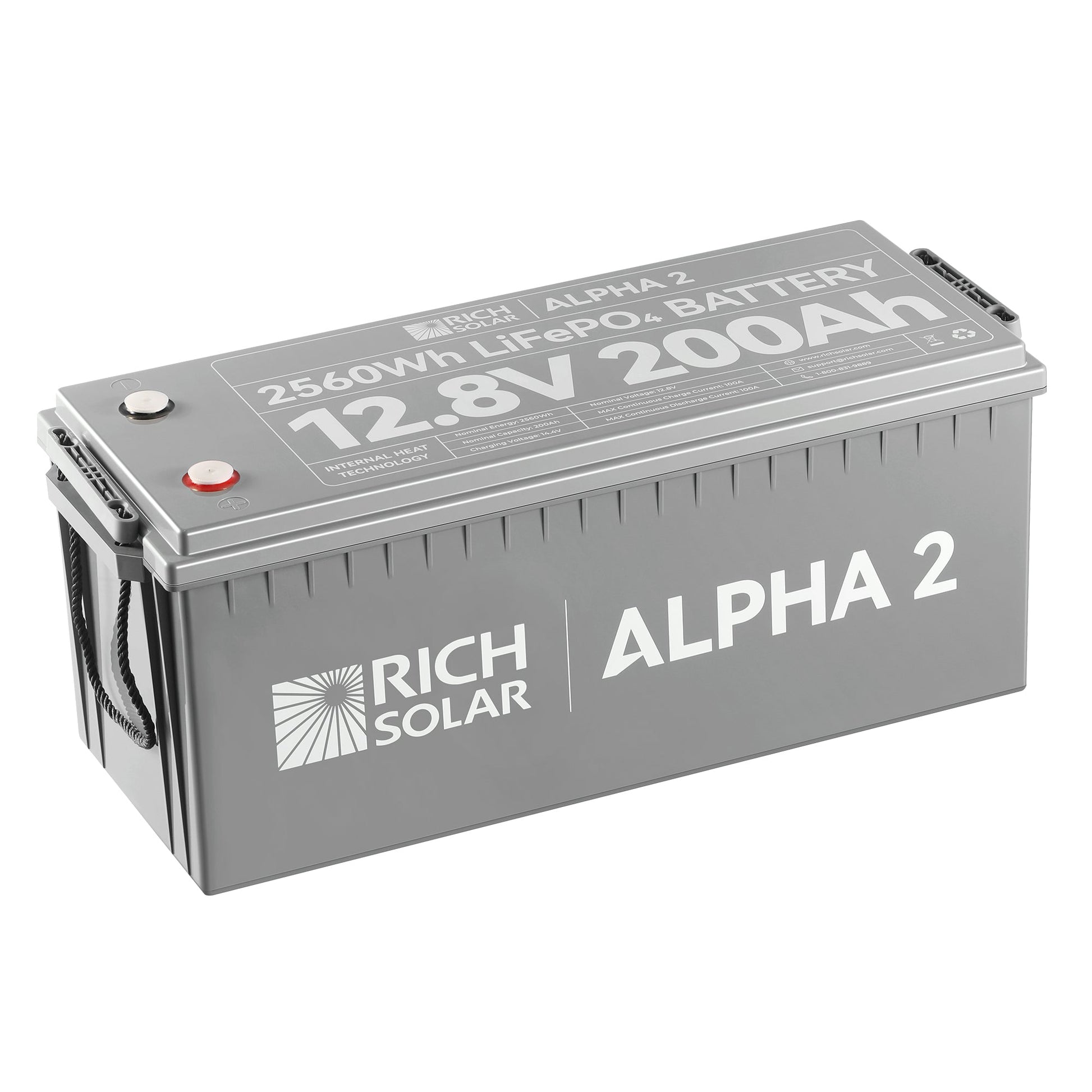 RICH SOLAR ALPHA 2 12V 200Ah LiFePO4 Battery product image 1