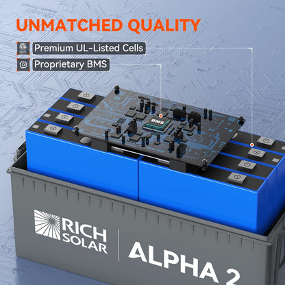 RICH SOLAR ALPHA 2 12V 200Ah LiFePO4 Battery product image 7