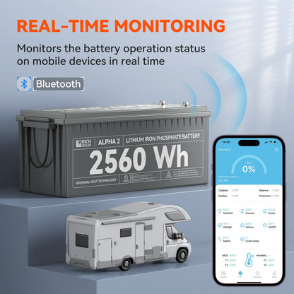 RICH SOLAR ALPHA 2 12V 200Ah LiFePO4 Battery product image 5