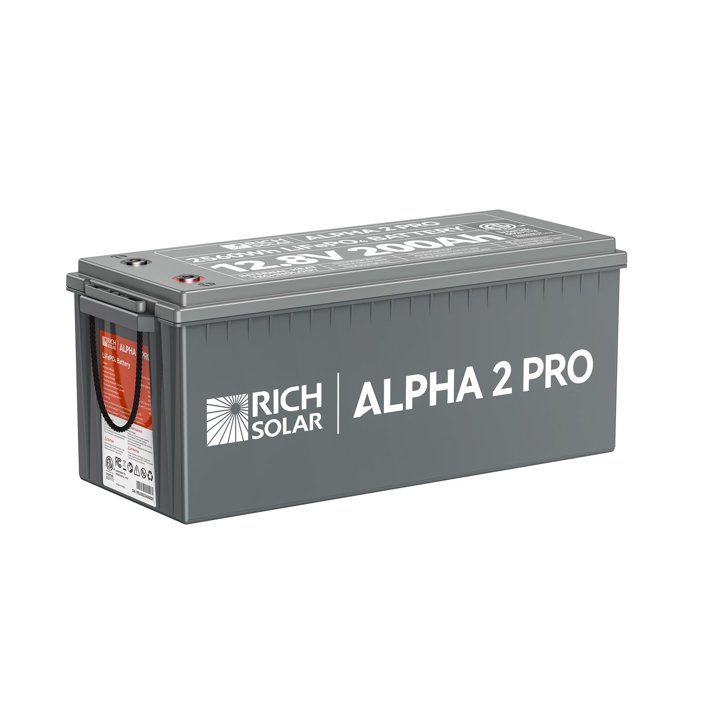 RICH SOLAR ALPHA 2 PRO 12V 200Ah LiFePO4 Battery product image 1