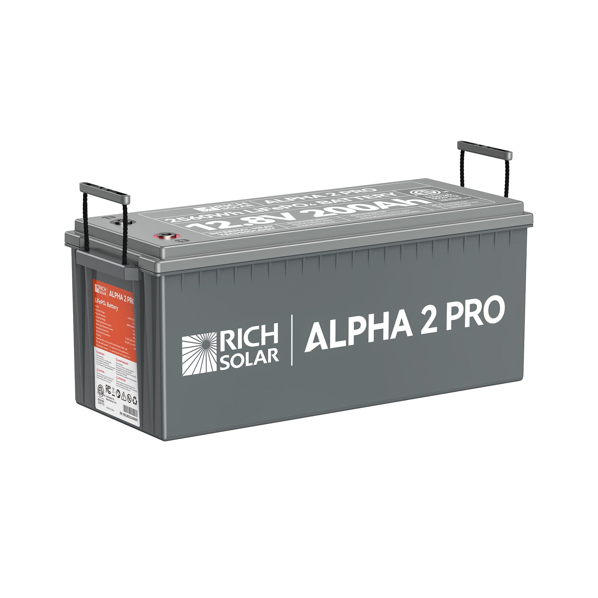 RICH SOLAR ALPHA 2 PRO 12V 200Ah LiFePO4 Battery product image 3