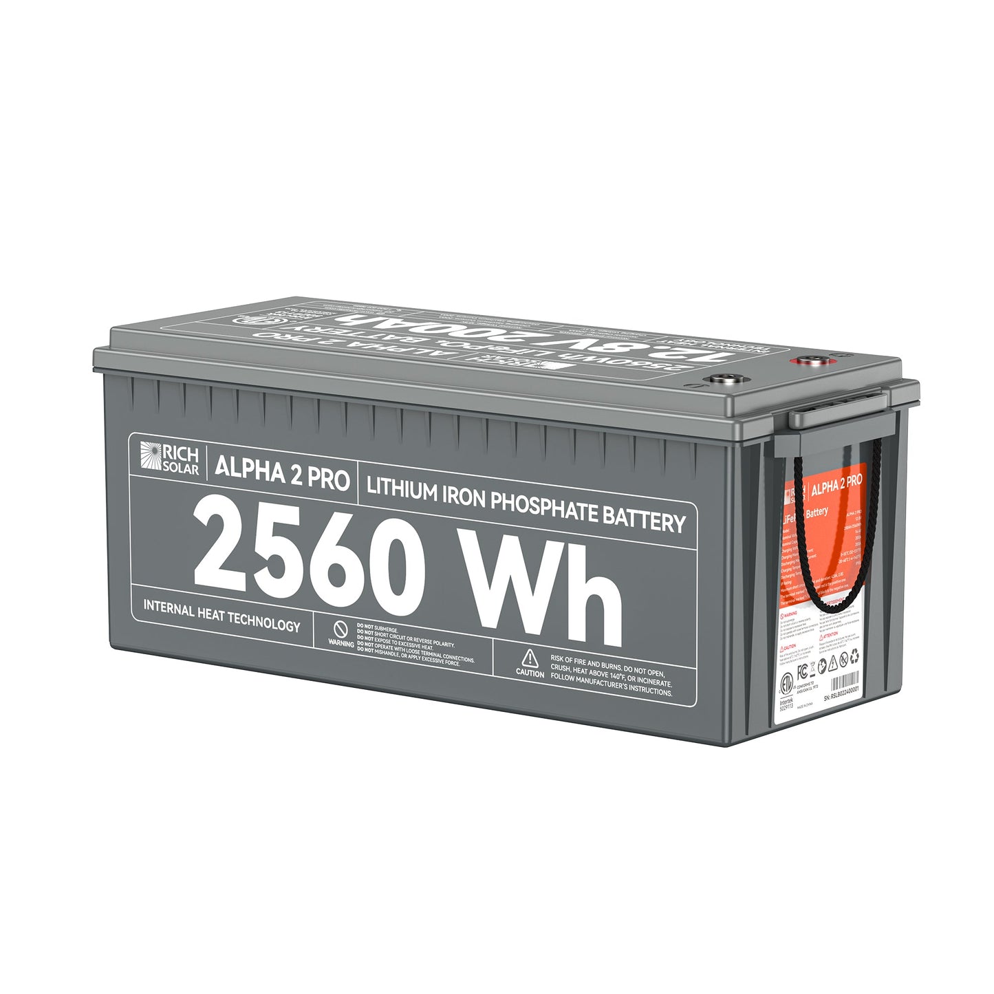 RICH SOLAR ALPHA 2 PRO 12V 200Ah LiFePO4 Battery product image 2
