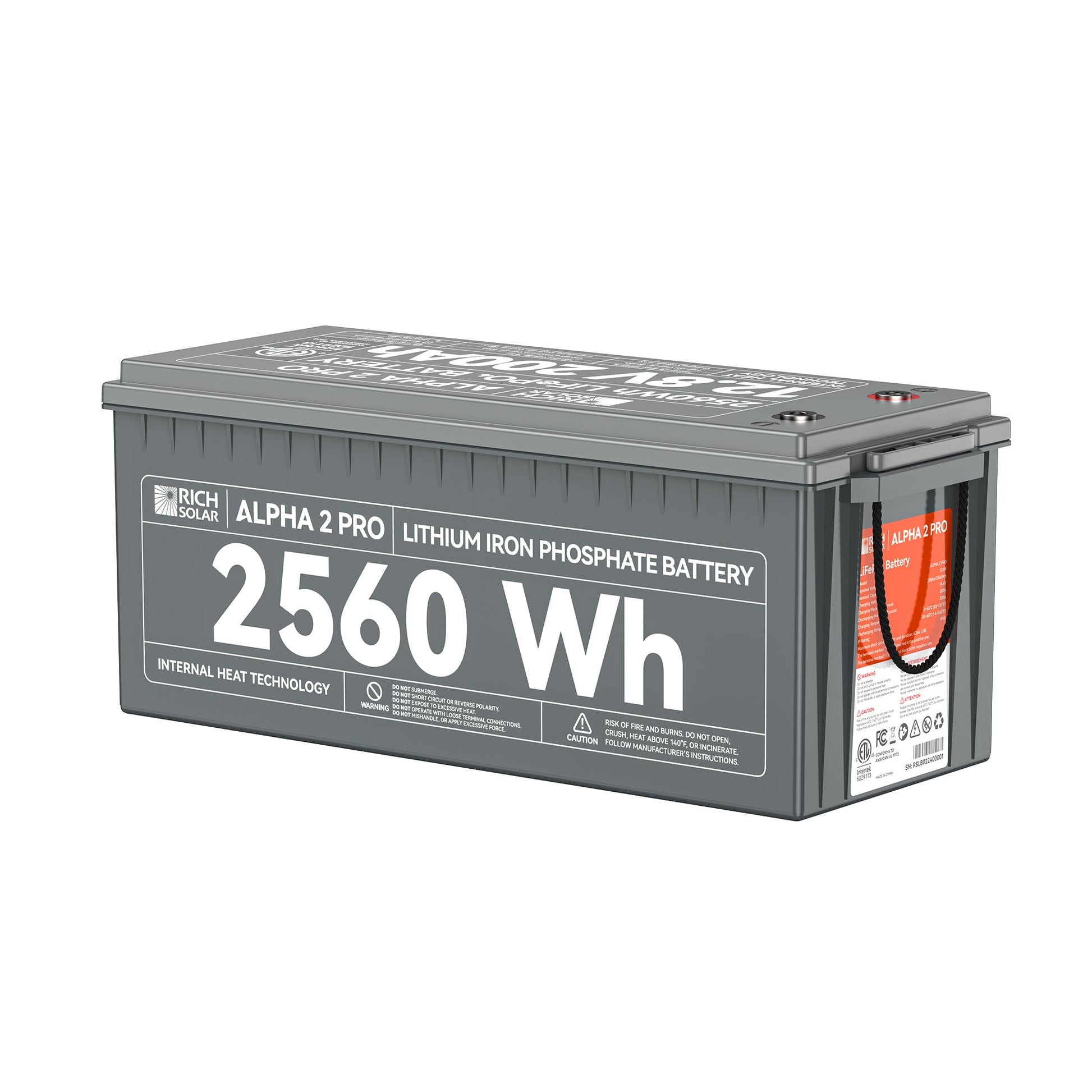 RICH SOLAR ALPHA 2 PRO 12V 200Ah LiFePO4 Battery product image 2