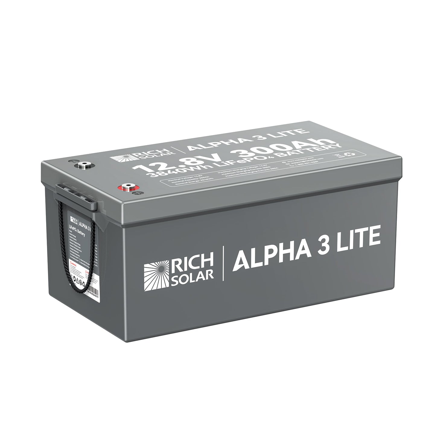 RICH SOLAR ALPHA 3 LITE 12V 300Ah LiFePO4 Battery product image 1
