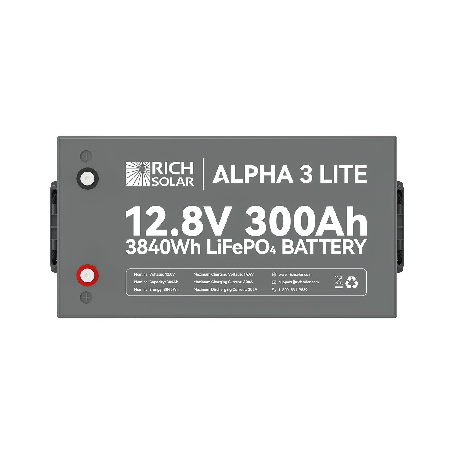 RICH SOLAR ALPHA 3 LITE 12V 300Ah LiFePO4 Battery product image 5