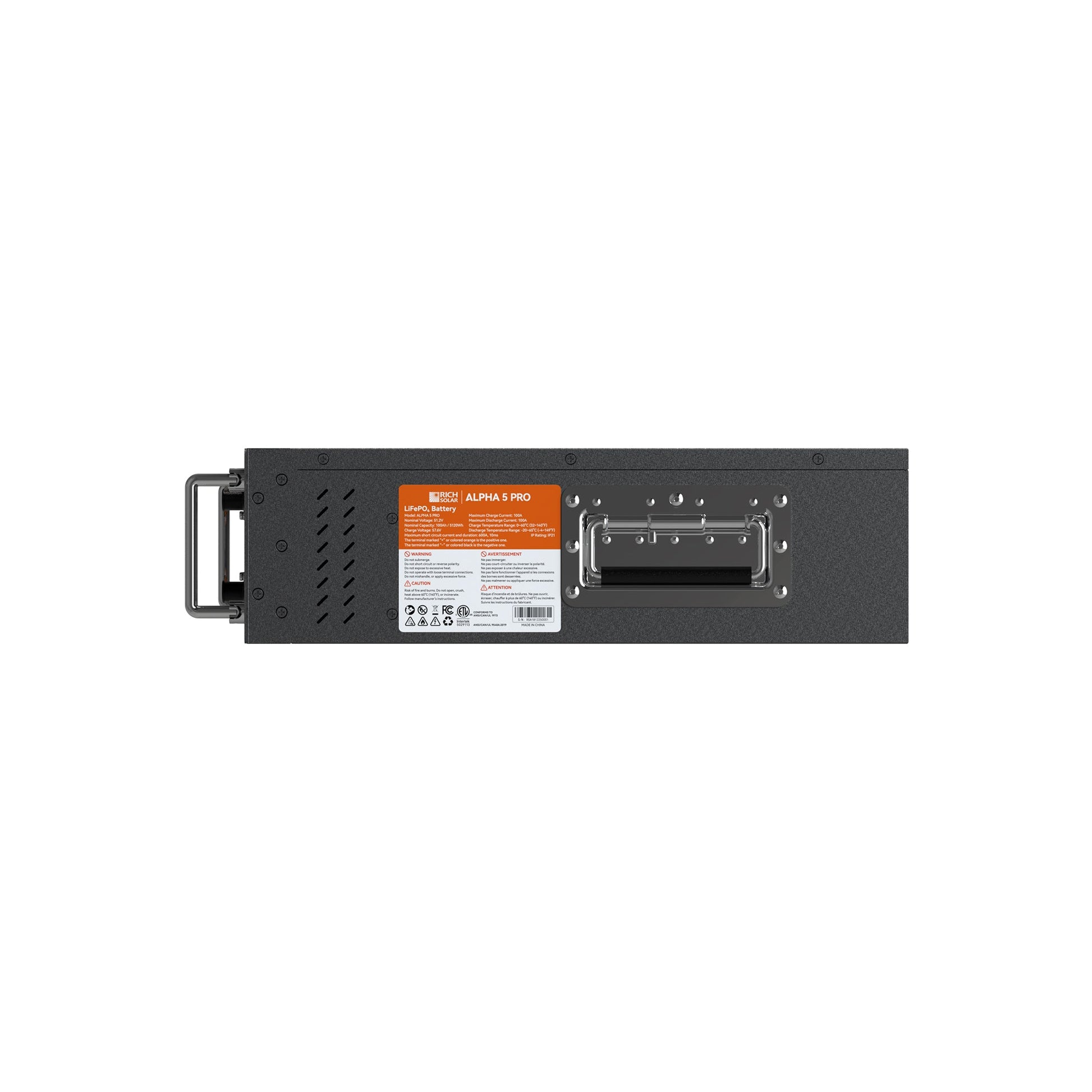 RICH SOLAR ALPHA 5 PRO 51.2V 100Ah Rack Battery product image 5