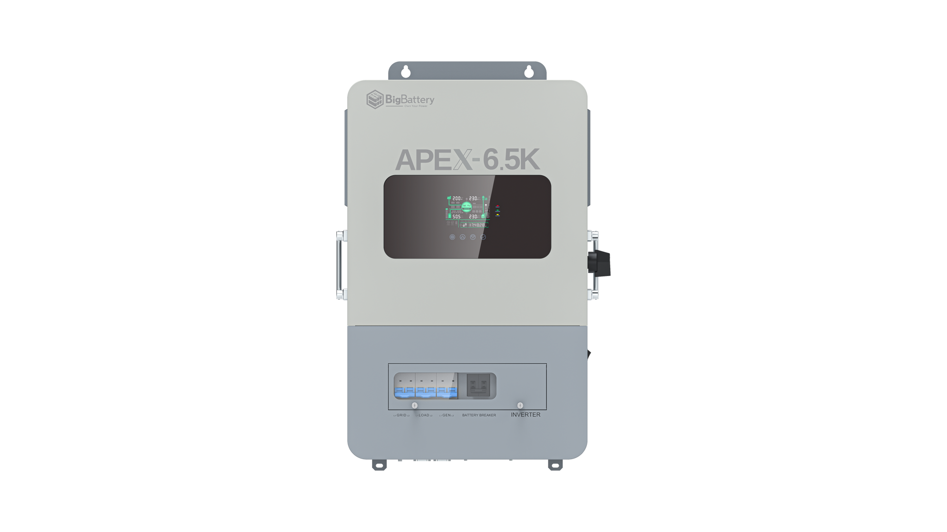 BigBattery NEXUS 14.3kWh Off-Grid Battery & Inverter Kit — 1 NEXUS Battery + 1 APEX-6.5K Split-Phase Inverter — product detail view