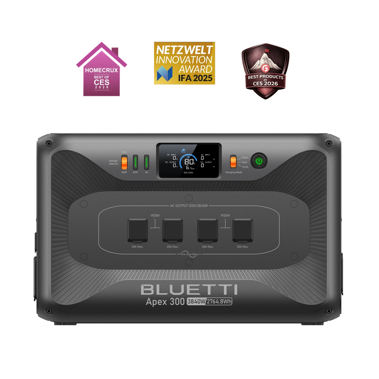 BLUETTI Apex 300 3,840W 2,764.8Wh Portable Power Station