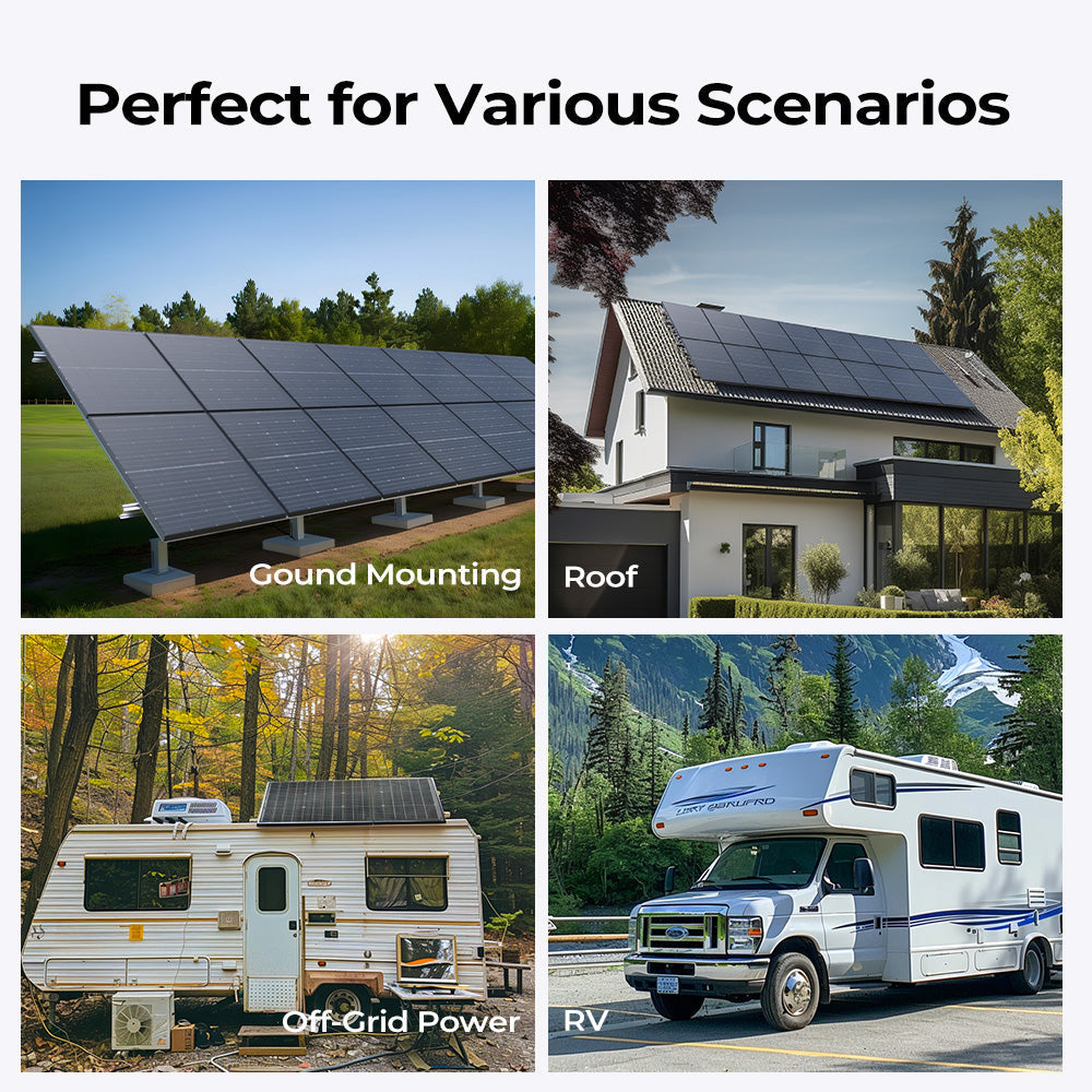 Solar panels in various applications