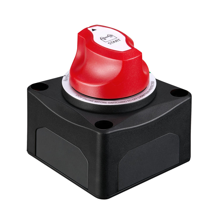 RICH SOLAR 275A On/Off Battery Switch 275 Amp DC Switch with Removable Knob for Isolation and Safety