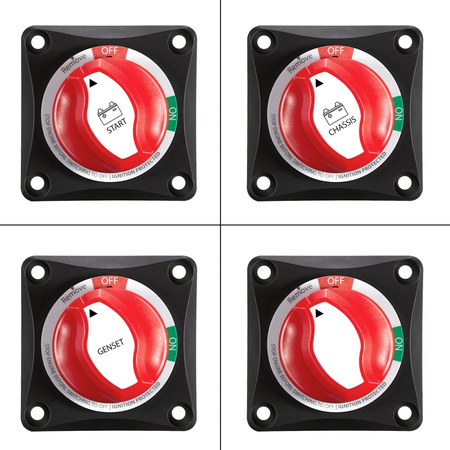 RICH SOLAR 275A On/Off Battery Switch 275 Amp DC Switch with Removable Knob for Isolation and Safety product image 9